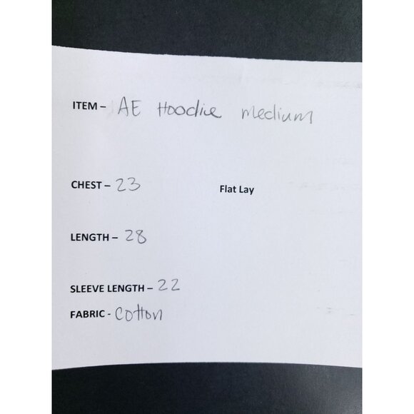 American Eagle Hooded Sweatshirt Men's Size Medium Red Color Block - Picture 8 of 8